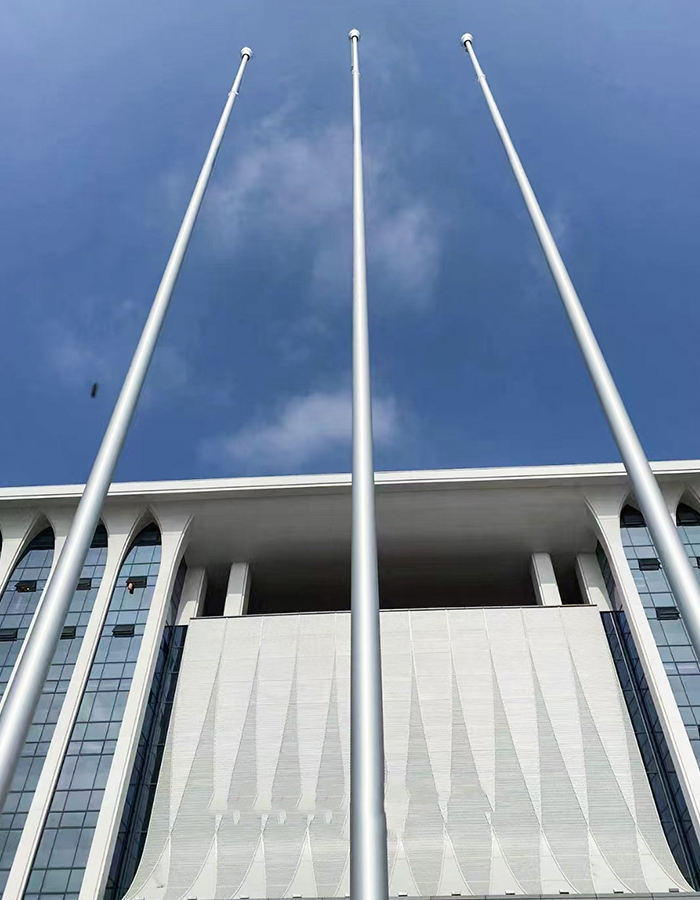 Aluminum alloy electric intelligent lifting conical flagpole Aluminum alloy electric intelligent lifting conical flagpole
