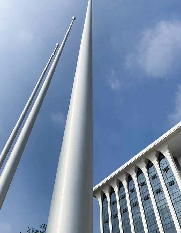 Aluminum alloy electric intelligent lifting conical flagpole Aluminum alloy electric intelligent lifting conical flagpole