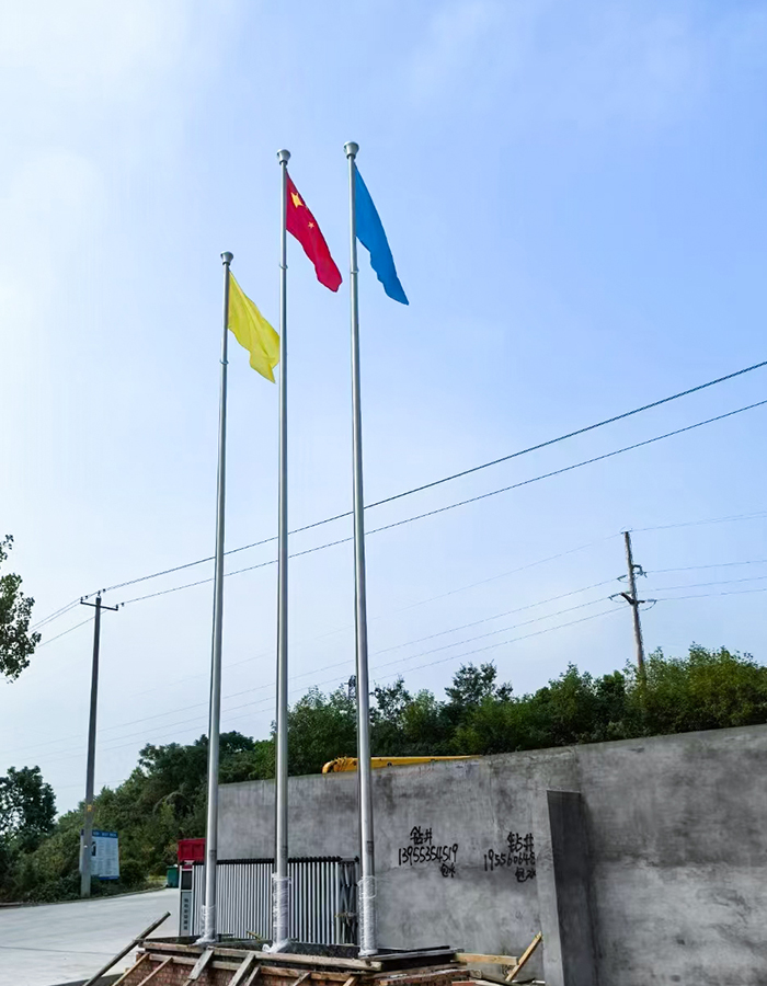 Conical stainless steel intelligent electric lifting flagpole Conical stainless steel intelligent electric lifting flagpole