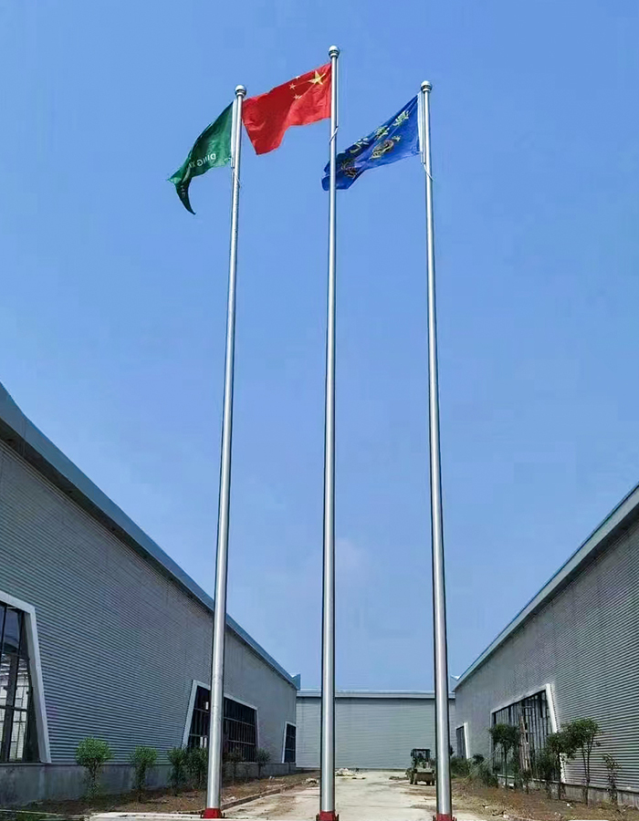 Conical stainless steel hand-cranked liftpole Conical stainless steel hand-cranked liftpole