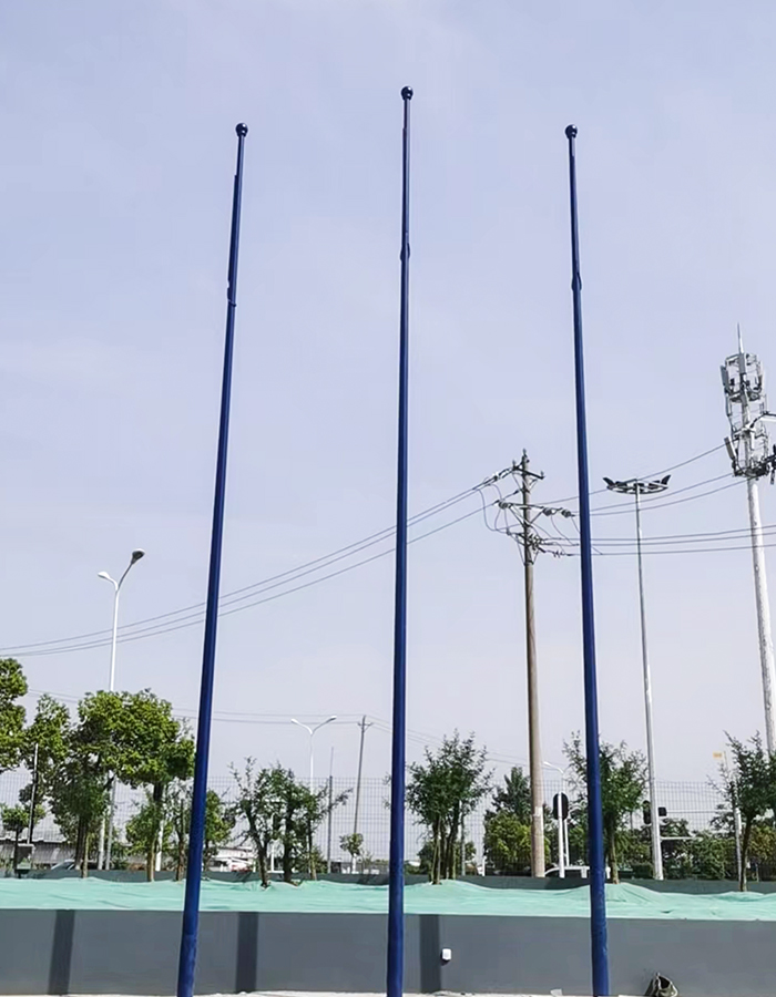 Hindi kinakalawang na asero pahalang na parangal na flagpole Hindi kinakalawang na asero pahalang na parangal na flagpole