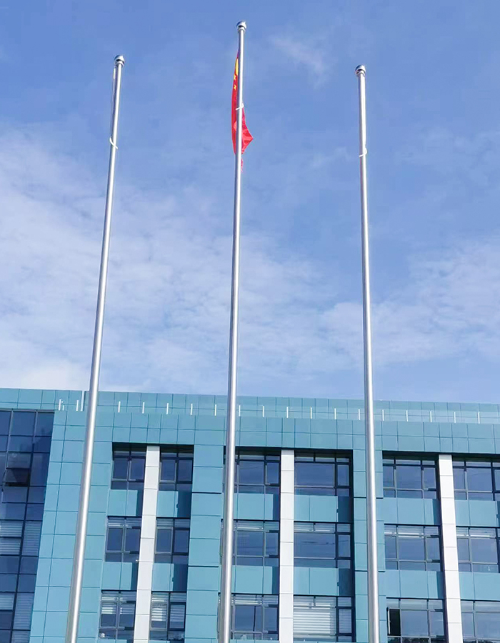 Hindi kinakalawang na asero pahalang na parangal na flagpole Hindi kinakalawang na asero pahalang na parangal na flagpole