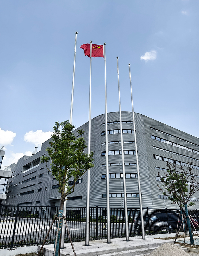 Hindi kinakalawang na asero pahalang na parangal na flagpole Hindi kinakalawang na asero pahalang na parangal na flagpole