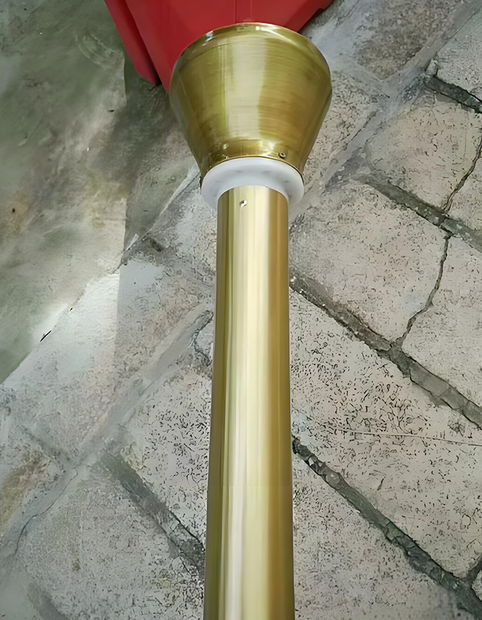 Titanium corrosion-resistant hand-cranked conical liftpole Titanium corrosion-resistant hand-cranked conical liftpole