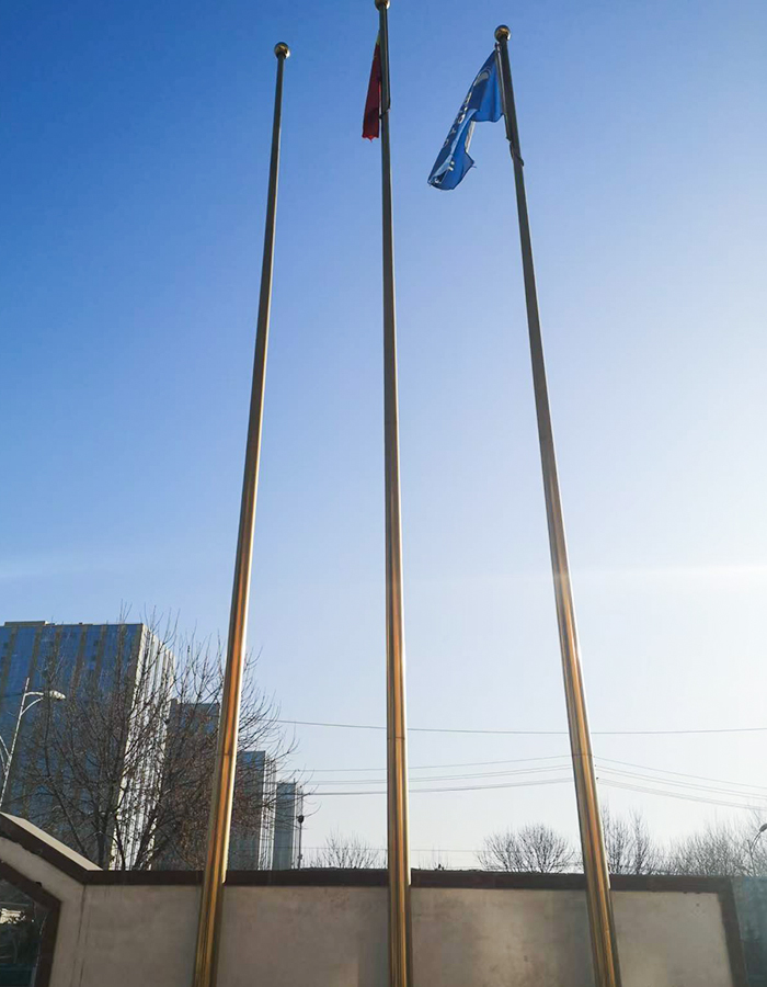 Titanium pahalang na parangal na flagpole Titanium pahalang na parangal na flagpole